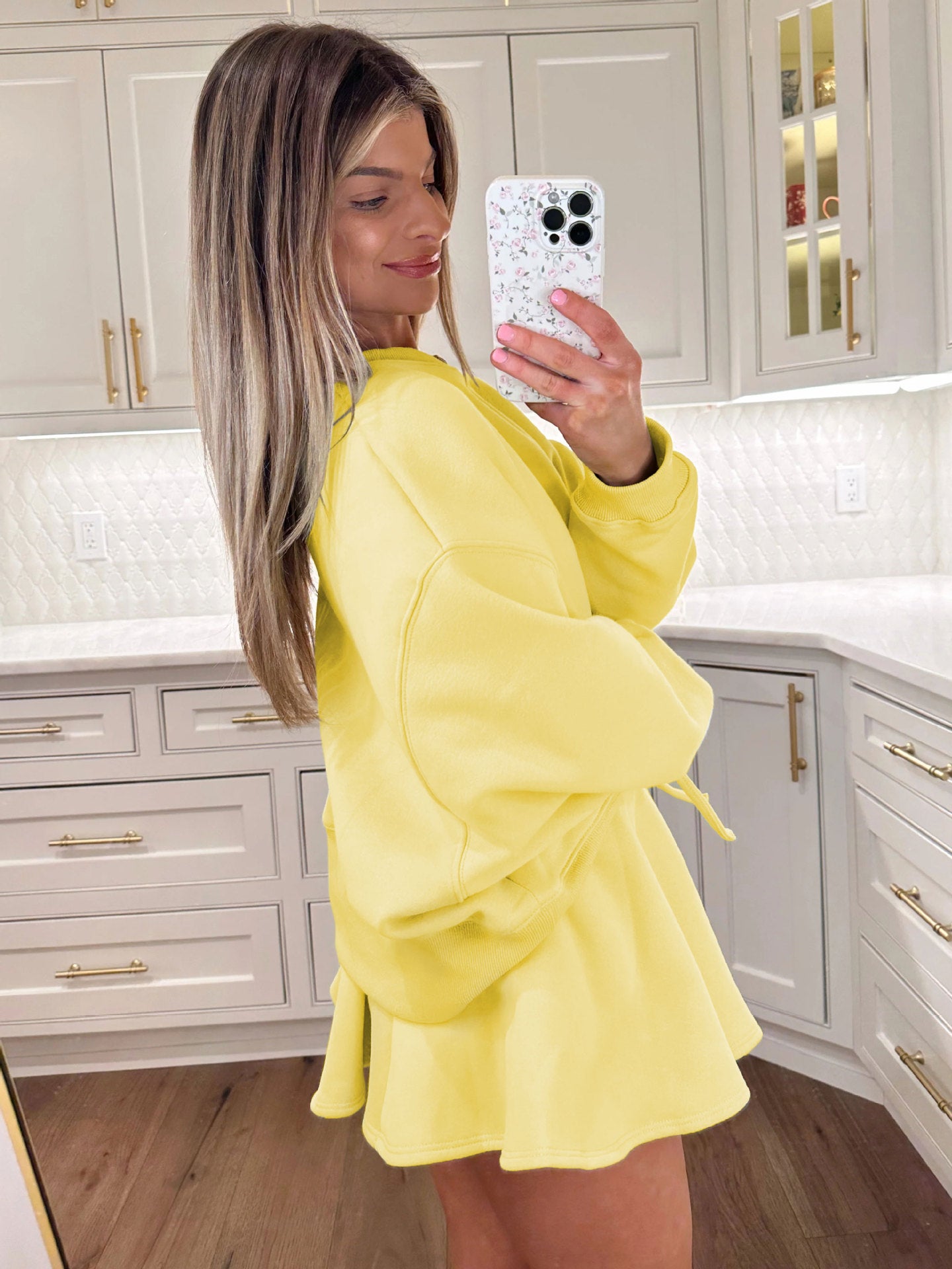 Sultyra Ballet Style High Waist Tie Half Skirt Set