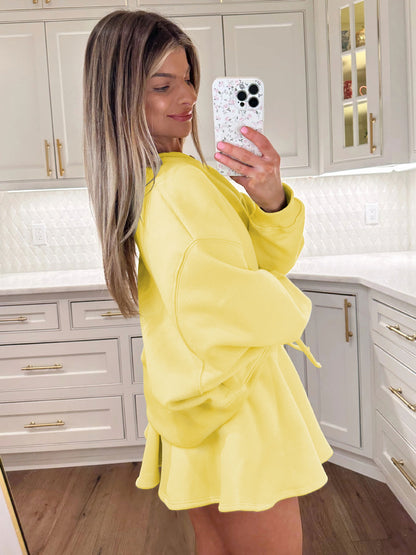 Sultyra Ballet Style High Waist Tie Half Skirt Set