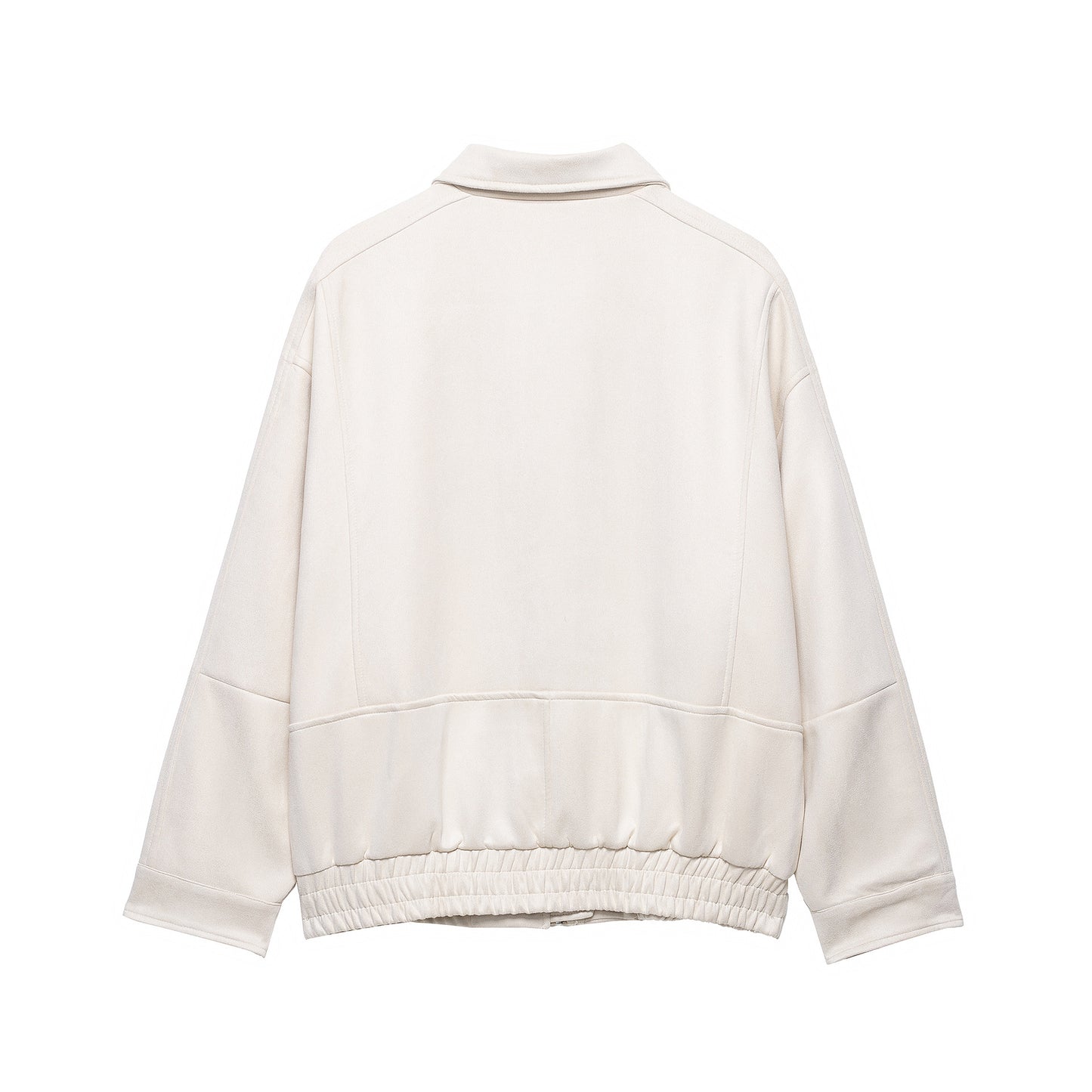 Cross-border Wholesale European and American Style2025Autumn and Winter Fashion Turn-Down Collar Suede Texture Loose Flight Jacket for Women A6