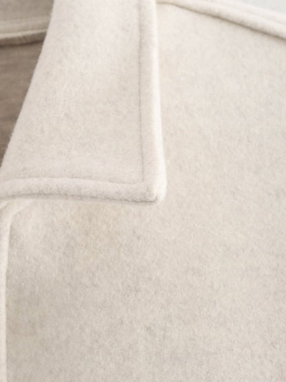 2025Autumn Fashion Three-Color Solid Wide Zipper Wool Coat Cross-Border Amazon Women's Clothing B88780