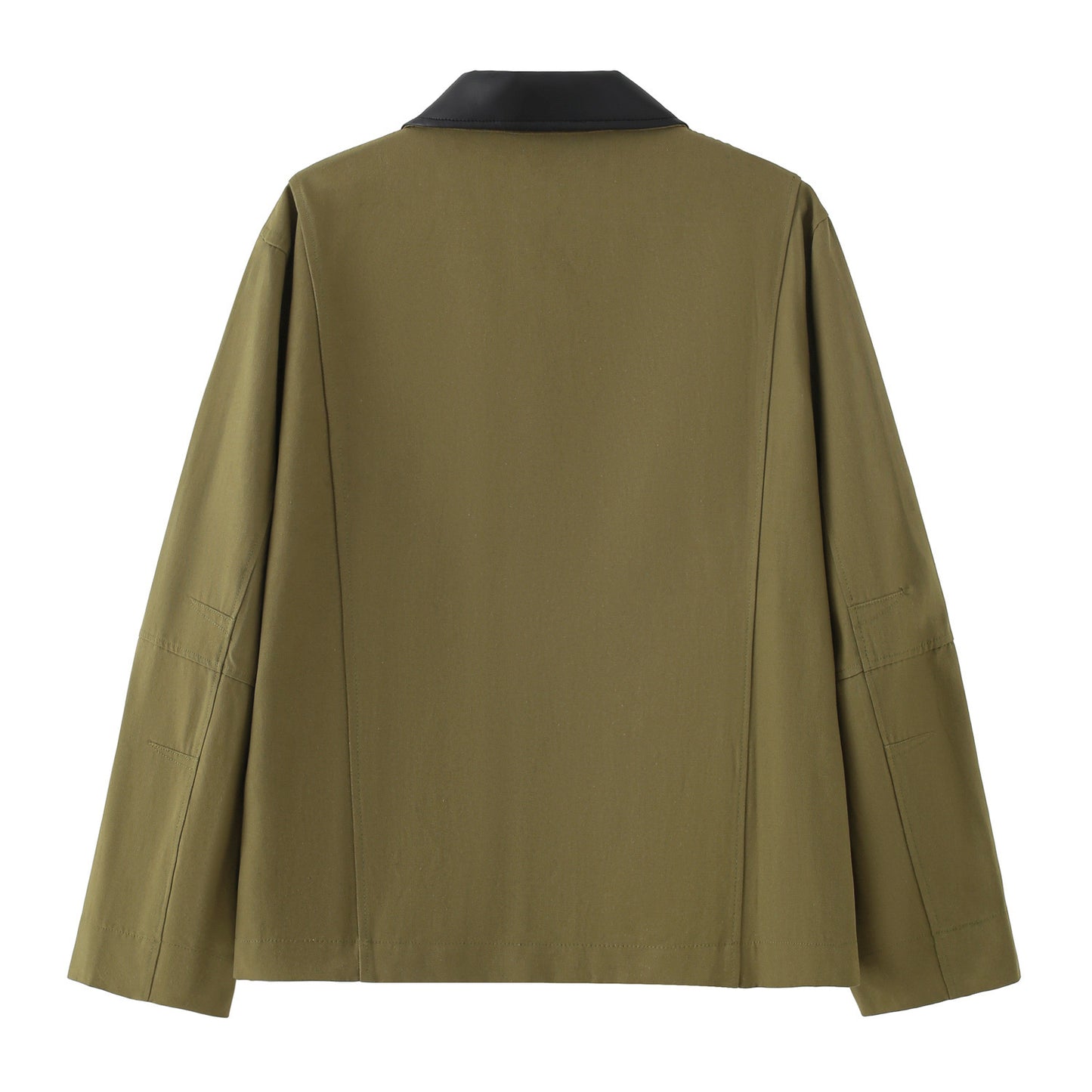 Cross-Border Foreign Trade Women's Clothing2025Autumn European and American Style Turn-Down Collar Long Sleeve Retro Color-Block Jacket Baseball Coat for Women A15057