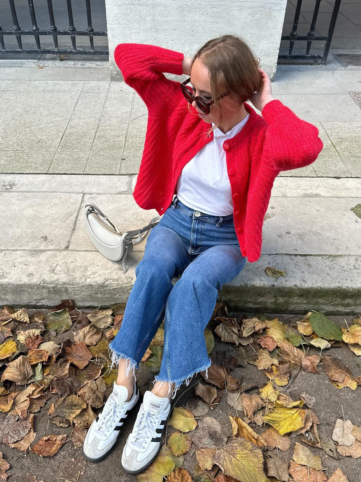 Cross-border women's clothing Y2K European and American Style2024Autumn New Solid Color Cardigan Long Sleeve Knitted Sweater Jacket for Women B66021