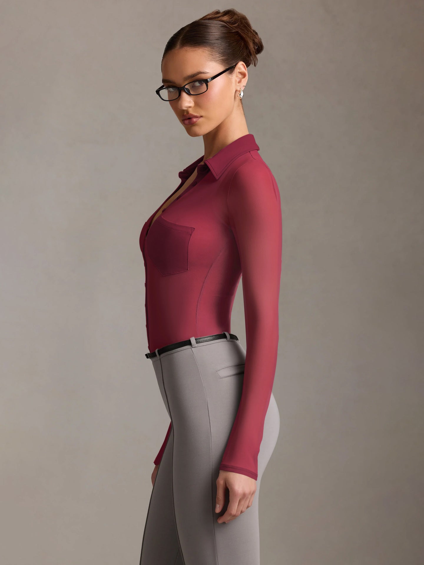 Sultyra Mesh See-through Cardigan Slim