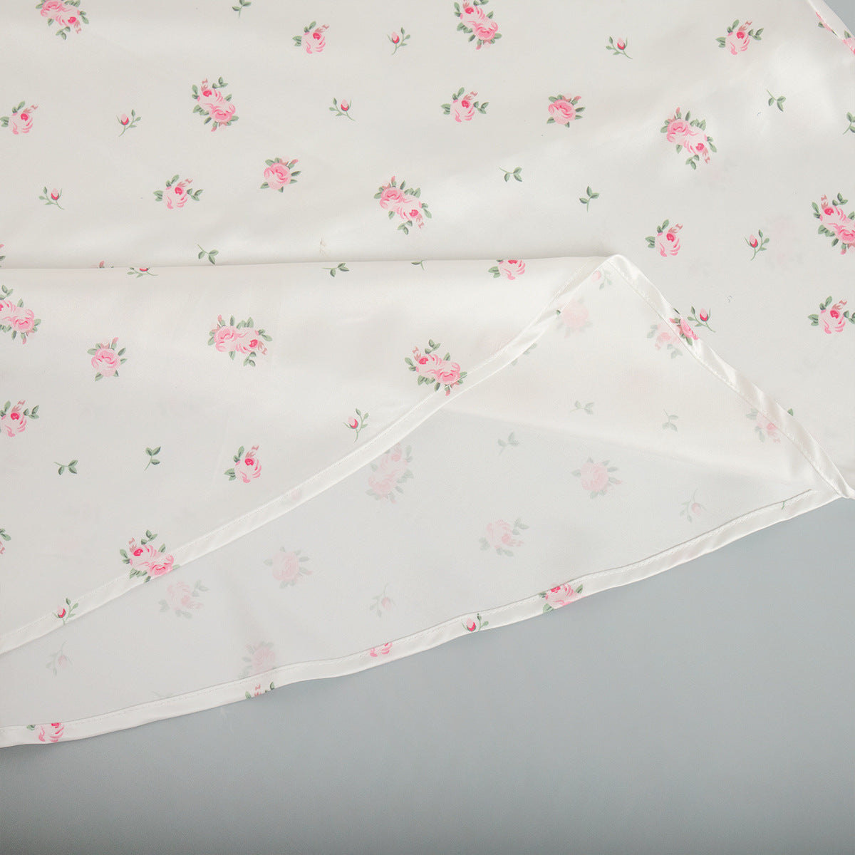 Cross-border Printed Midi Skirt European and American Style2025Spring and Summer New Elegant Floral Satin Printed Draped High-Waisted Skirt