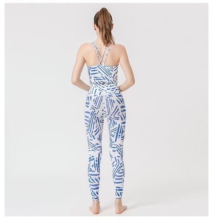 Sultyra Printed Yoga Outfit Set Botanical Sets
