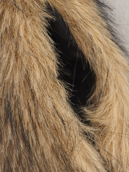 Cross-border women's clothing2025Autumn New Casual Street Fashion Vest Faux Fur Top