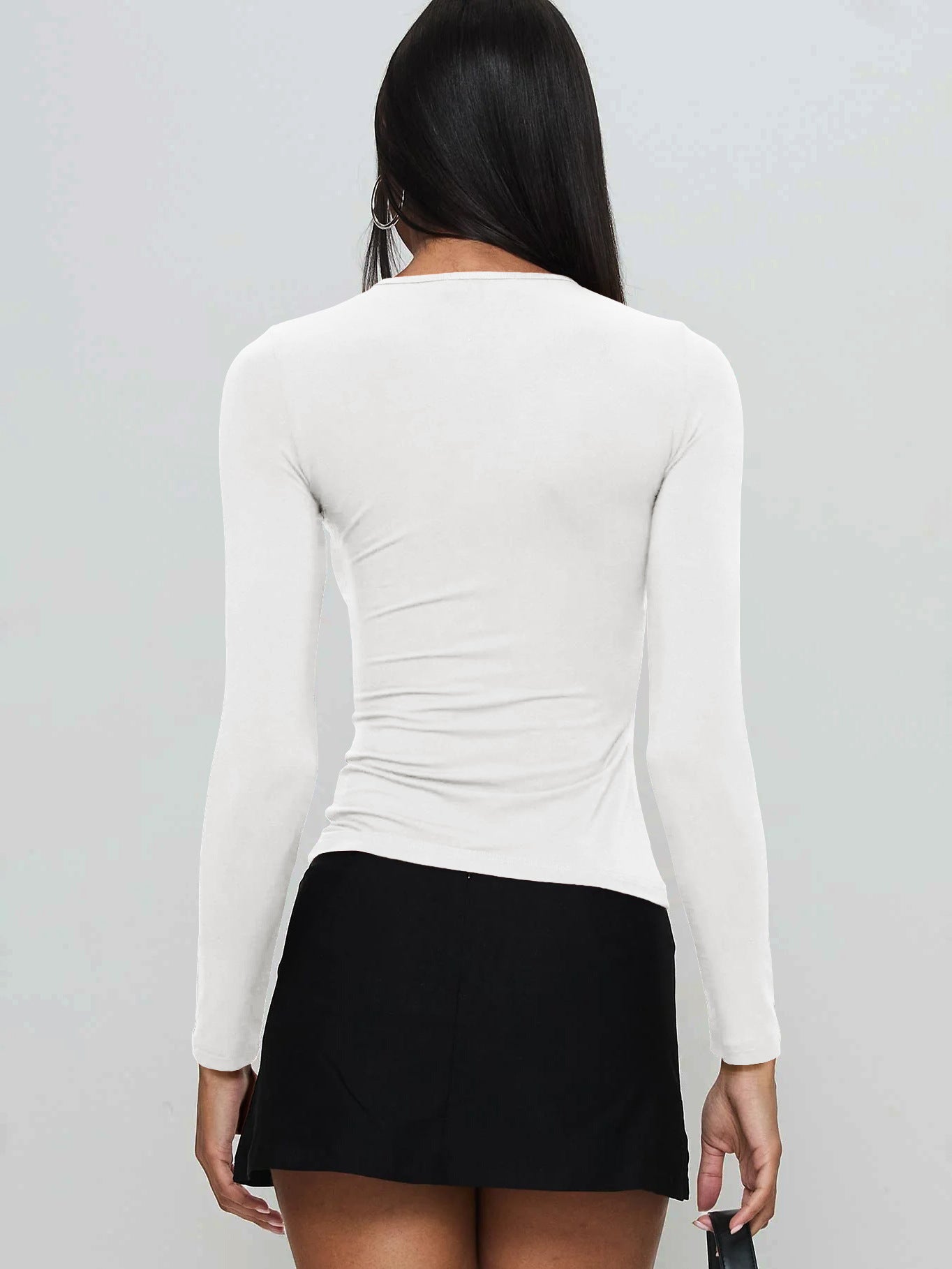 Sultyra Metal Ring Buckle Hollow Long Sleeve