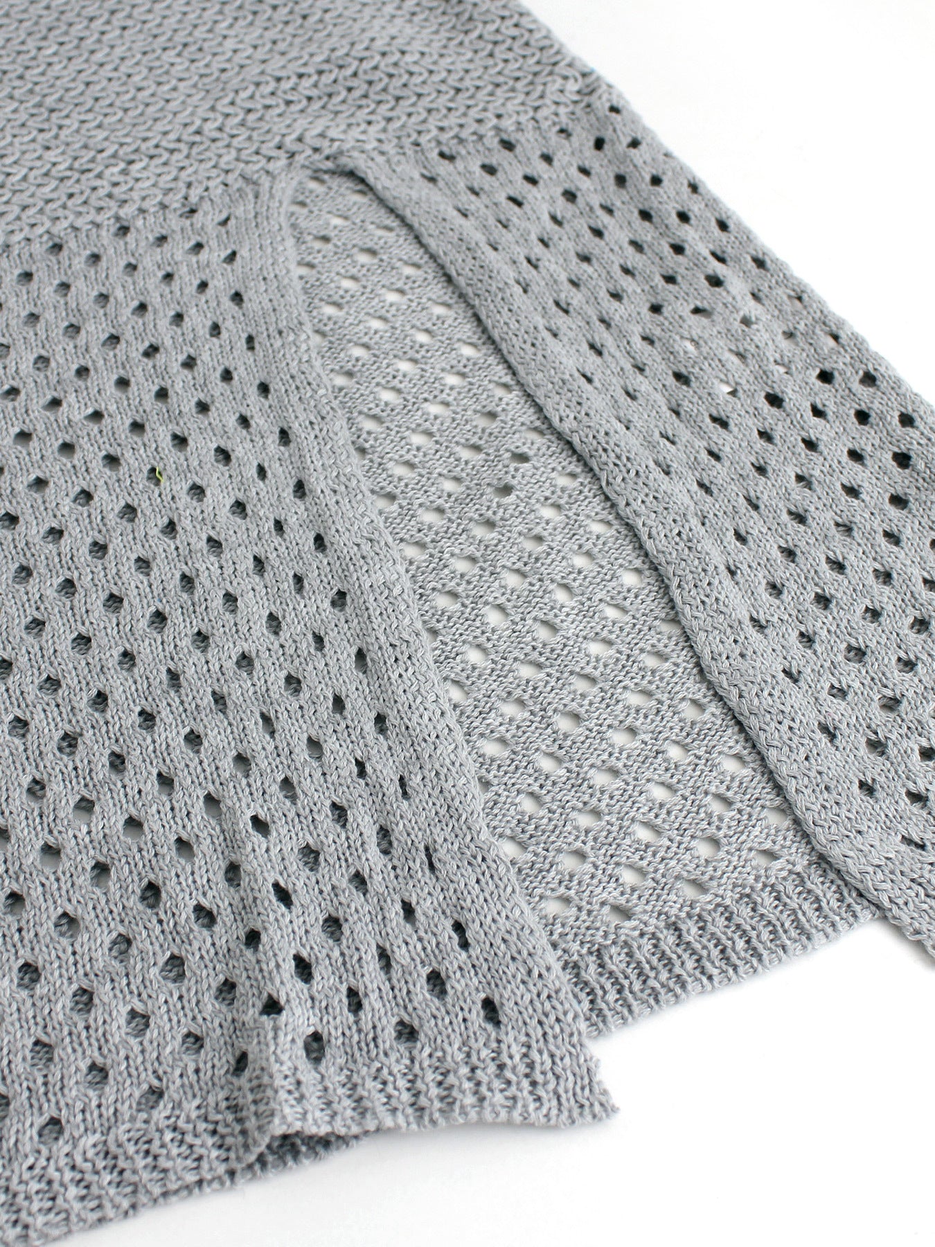 Foreign Trade Cross-Border European and American Amazon Source Manufacturer Knitted Long Hollow Strap Slit Dress for Summer