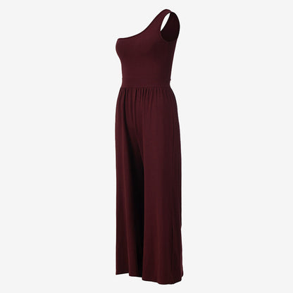 Sultyra Sleeveless Asymmetric Shoulder Yoga Suit