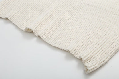 Cross-Border Amazon2025Spring and Autumn New Women's Fashion European and American Style Ribbed Knitted Dress M6247