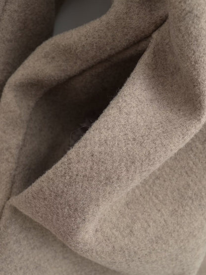 Wholesale Amazon Women's Clothing Autumn Winter New Fashionable Loose Fit V Double-breasted Woolen Coat C91695