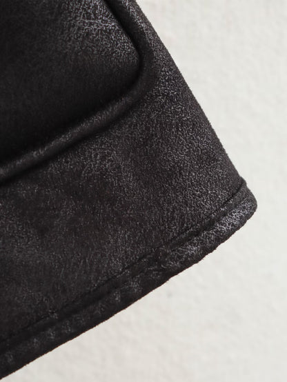 2024Autumn Fashion Turn-Down Collar Three-Color Fur Integrated Long-Sleeve Jacket Coat Cross-Border Amazon Women's Clothing B88788