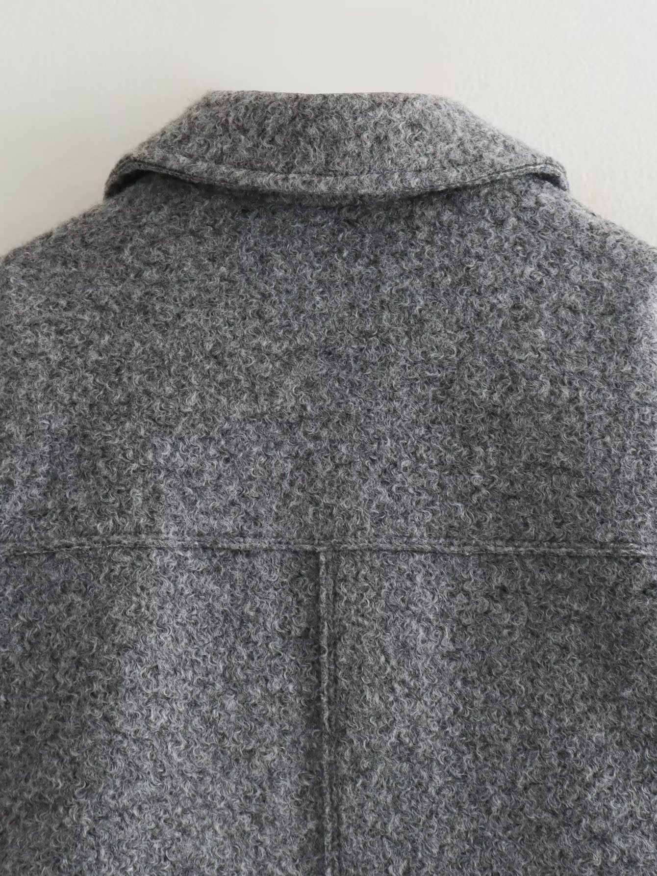 Cross-Border Amazon2025New Spring Autumn Winter Women's Pearl Wool Short Loose Casual Wool Coat B62805