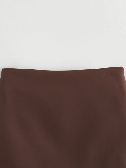 Women's Clothing2025Autumn Balloon Fit Round Neck Short Jacket+Mini Skirt Two Piece Suit B4