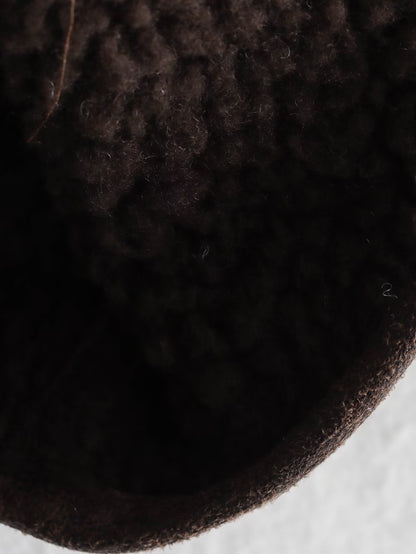 Foreign Trade Women's Clothing Wholesale2025Spring and Autumn New Casual Leather and Fur Integrated Double-Sided Jacket with Turn-Down Collar B88681