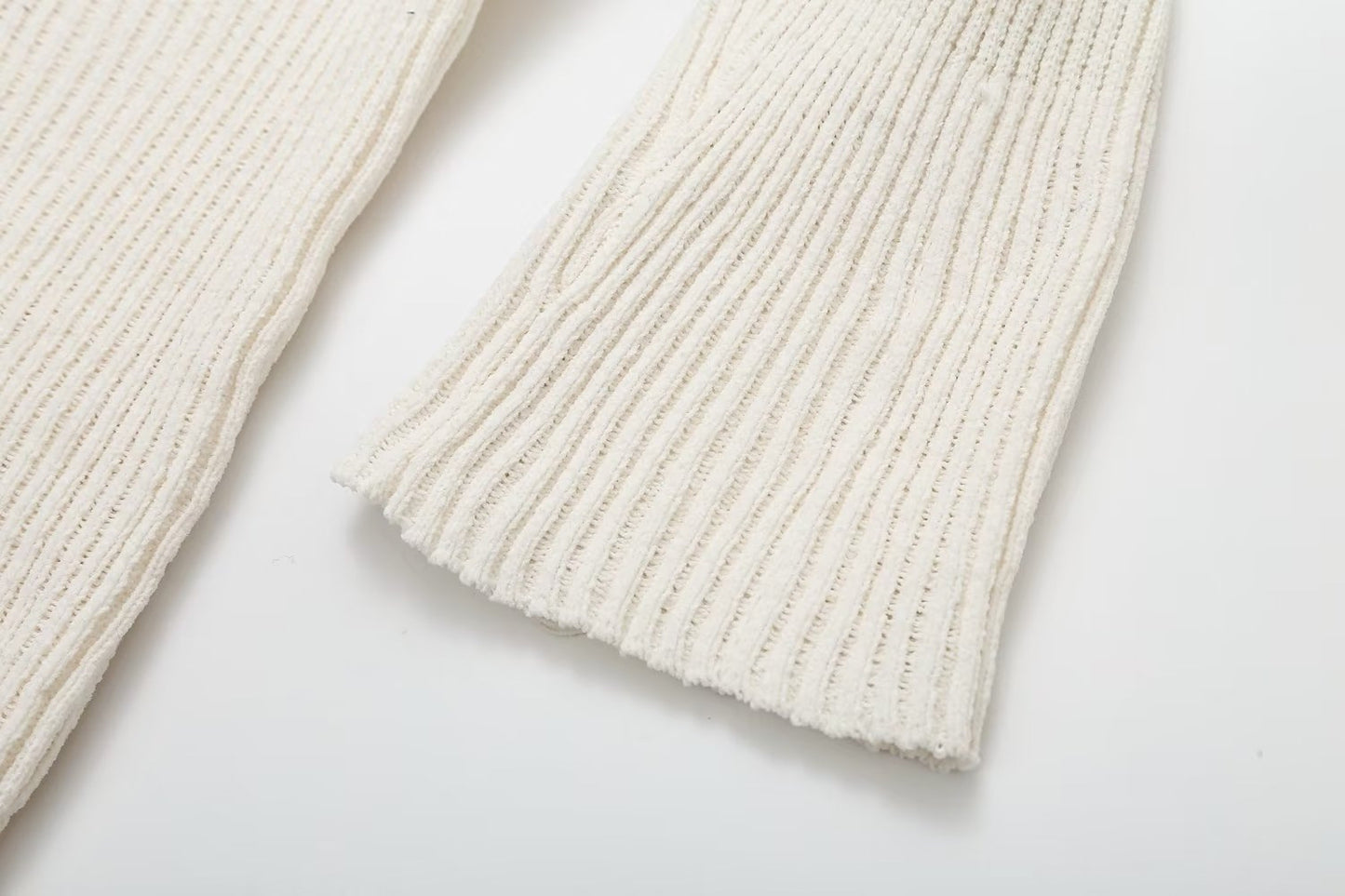 Cross-Border Amazon2025Spring and Autumn New Women's Fashion European and American Style Ribbed Knitted Dress M6247