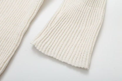 Cross-Border Amazon2025Spring and Autumn New Women's Fashion European and American Style Ribbed Knitted Dress M6247