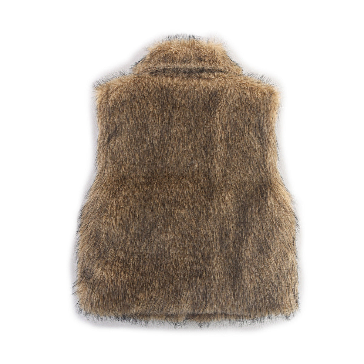 Cross-border women's clothing2025Autumn New Casual Street Fashion Vest Faux Fur Top