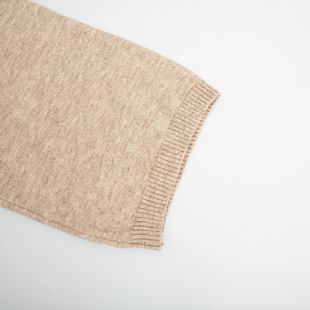 Cross-Border Turtleneck Sweater Set for Women, European and American Style, Autumn and Winter New Loose Casual Thick Knitted Long Pants Set