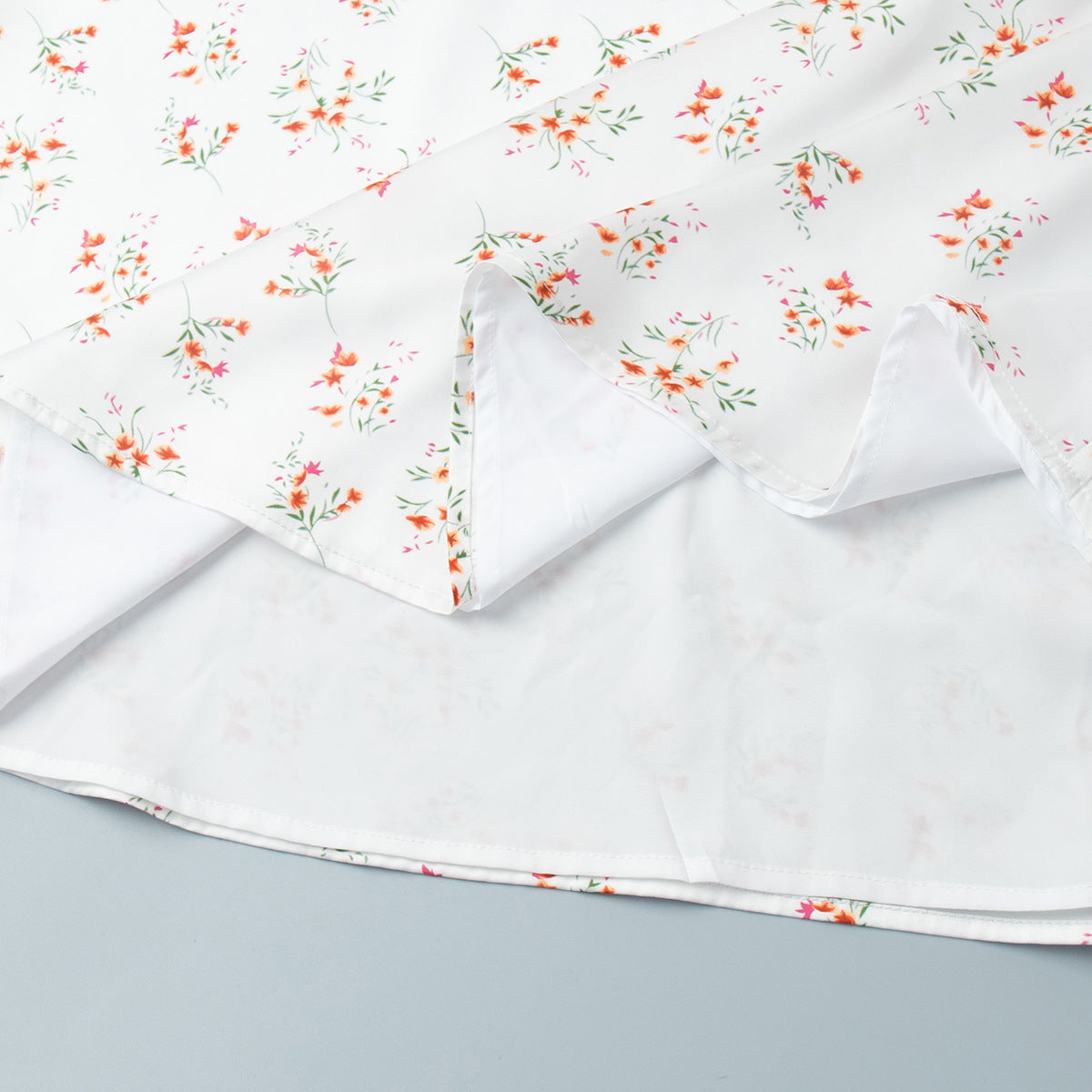 Cross-border Printed Midi Skirt European and American Style2025Spring and Summer New Elegant Floral Satin Printed Draped High-Waisted Skirt