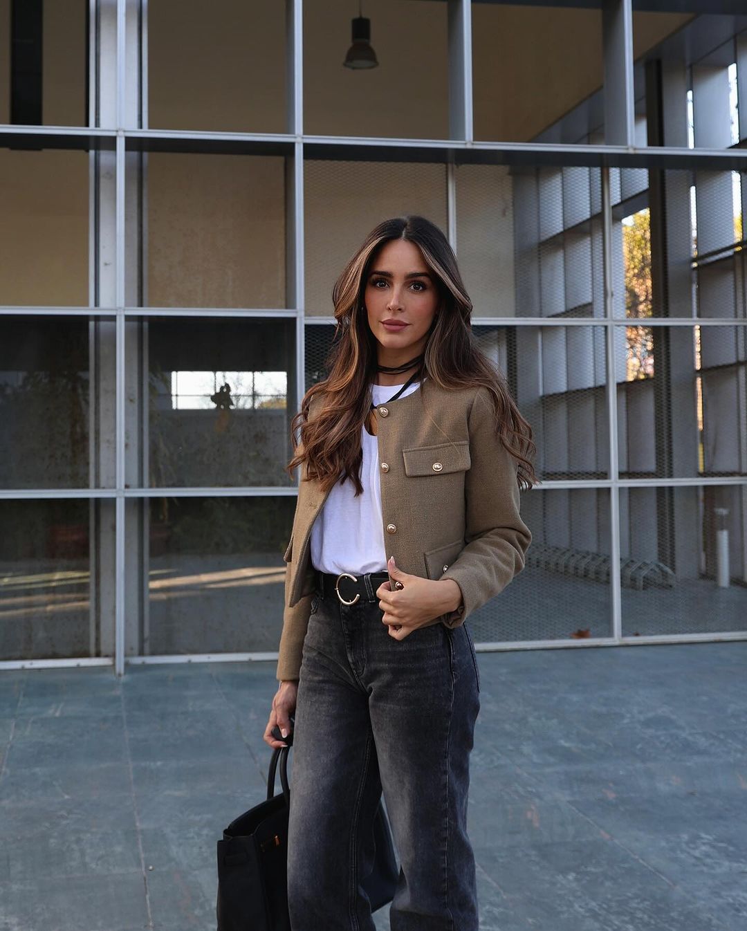 Wholesale Cross-Border Amazon Autumn Winter New Women's Fashion Small Fragrance Style Button Decor Short Blazer B88646