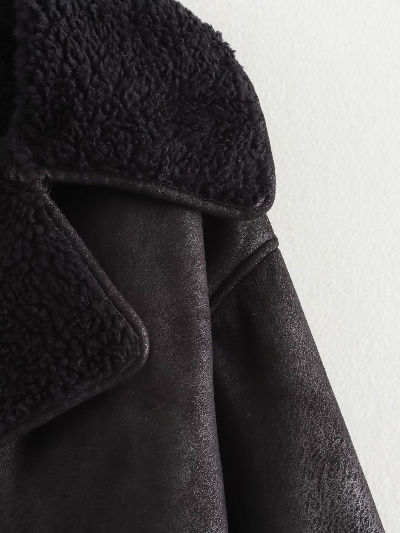 2024Autumn Fashion Turn-Down Collar Three-Color Fur Integrated Long-Sleeve Jacket Coat Cross-Border Amazon Women's Clothing B88788