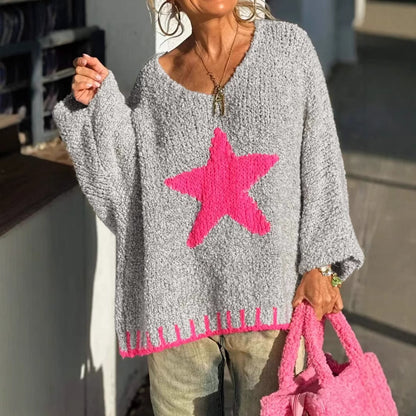 Sultyra Star V Collar Sweater