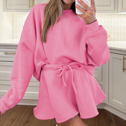 Sultyra Ballet Style High Waist Tie Half Skirt Set