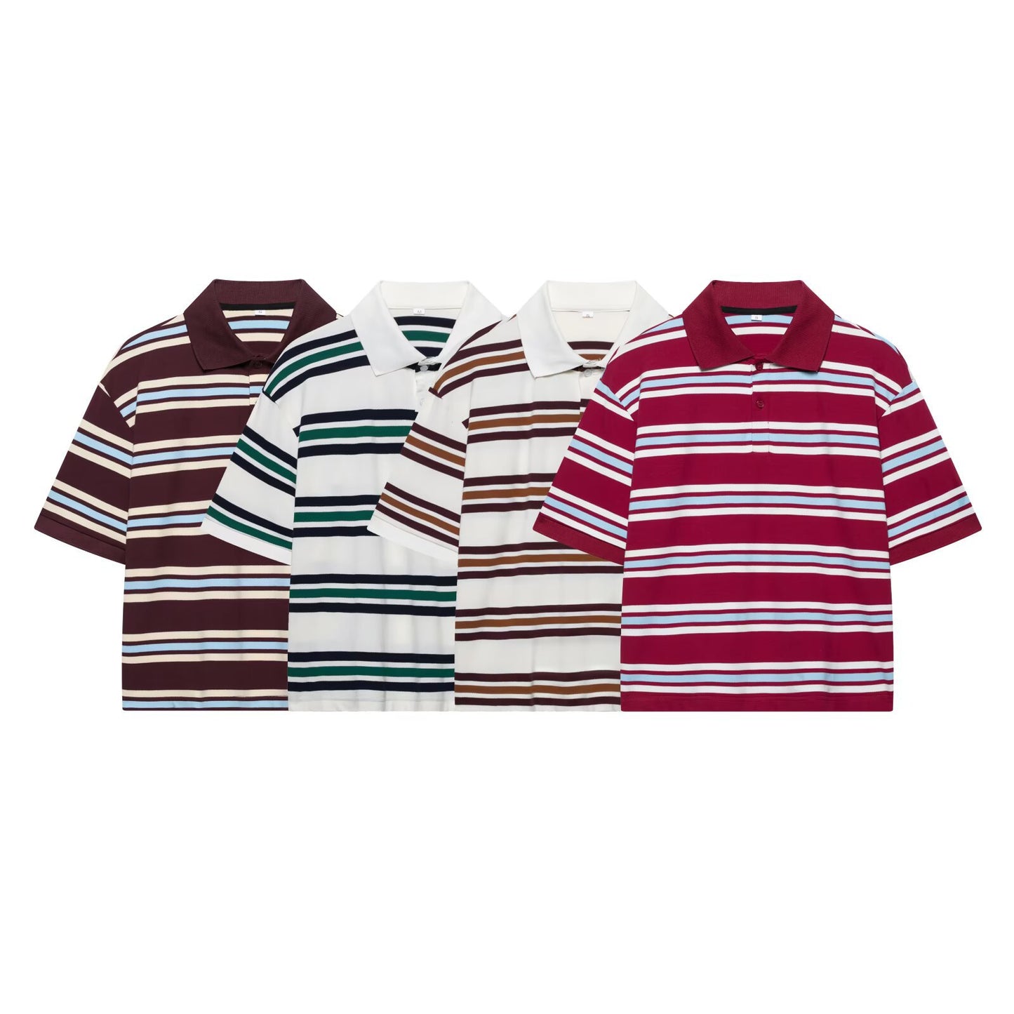 Cross-border European and American Fashion Striped Short Sleeve T Shirt Top+Low Waist Pleated Short Skirt2025Spring New D79551