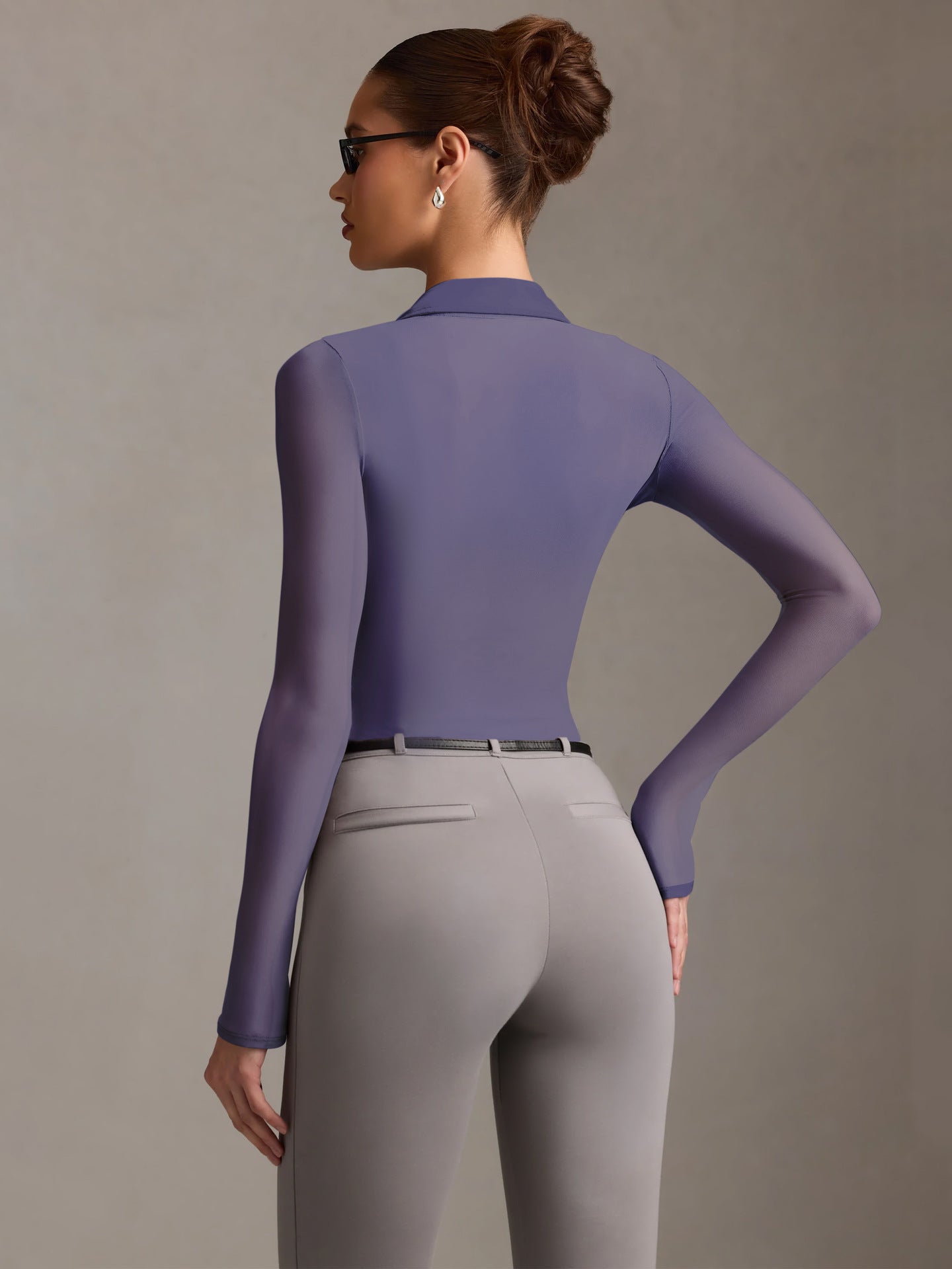 Sultyra Mesh See-through Cardigan Slim