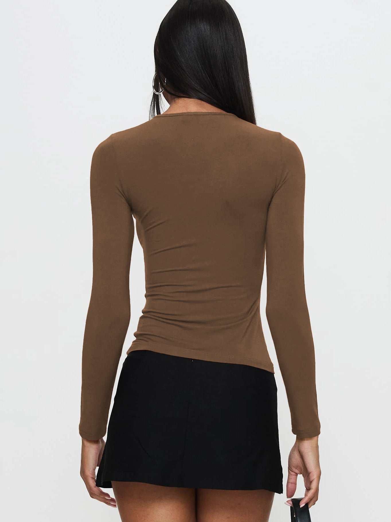 Sultyra Metal Ring Buckle Hollow Long Sleeve