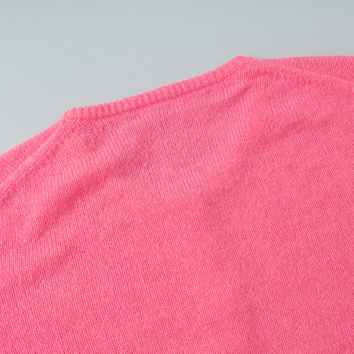 Candy Color Knitted Cardigan Women's European and American2025Autumn and Winter Mohair Solid Color Cardigan Macaron Color Sweater Cardigan for Women