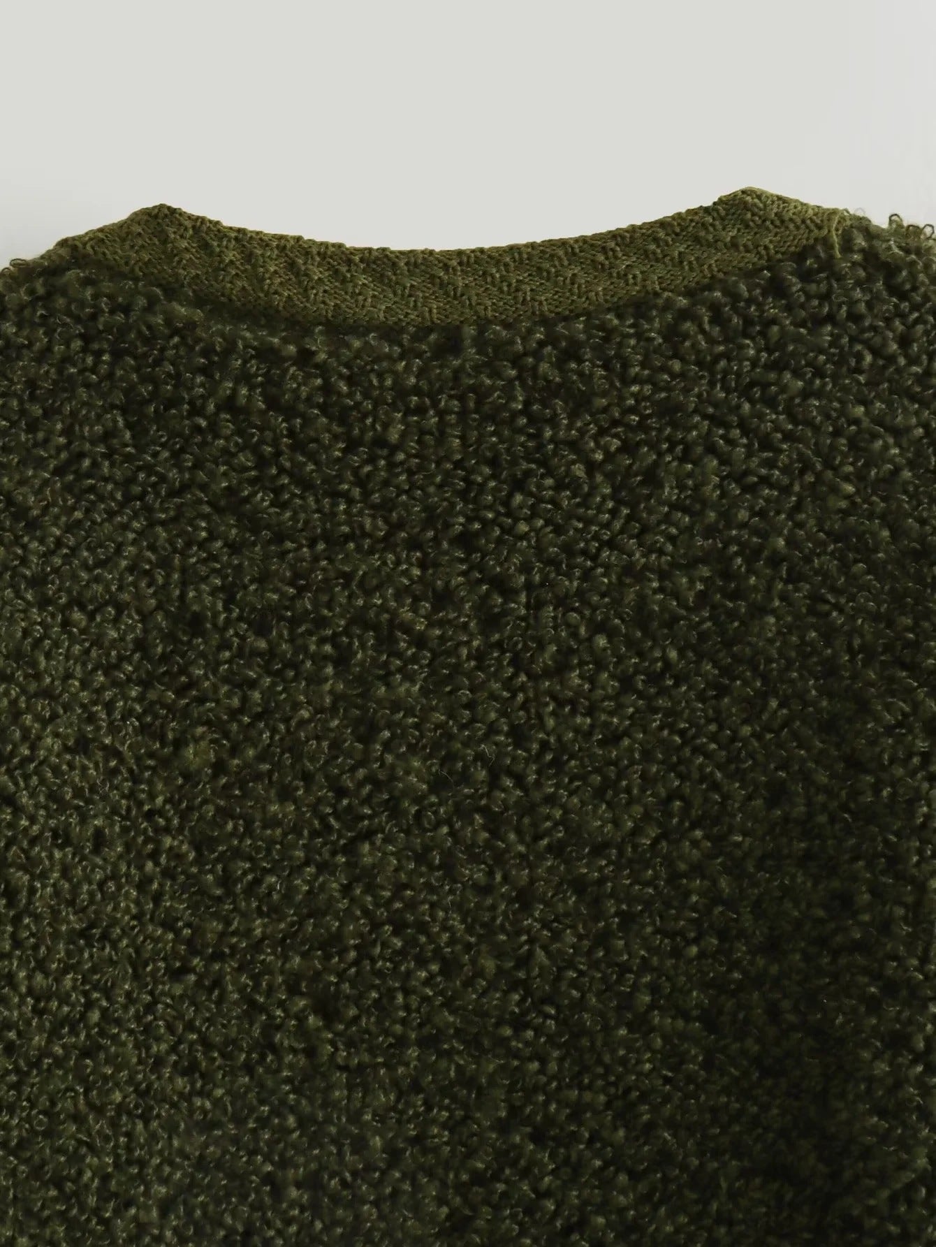 Cross-Border2023European and American Autumn Winter New Women's Solid Color Little Chanel Style Knitted Cardigan Short Woolen Coat B62822