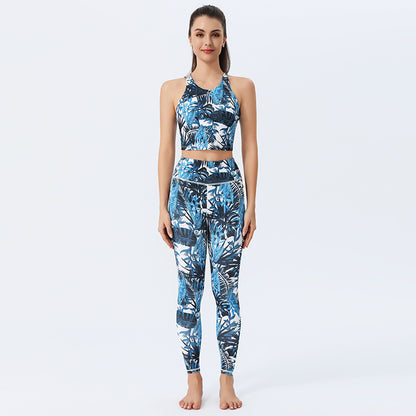 Sultyra Printed Yoga Outfit Set Botanical Sets
