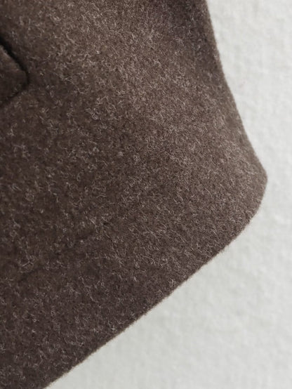 2025Autumn Fashion Three-Color Solid Wide Zipper Wool Coat Cross-Border Amazon Women's Clothing B88780