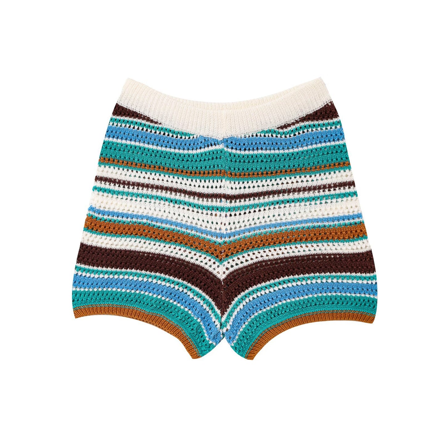 Amazon Cross-Border Europe and America2025Spring New Crochet POLO Collared Knitted Top and Shorts Set B62049