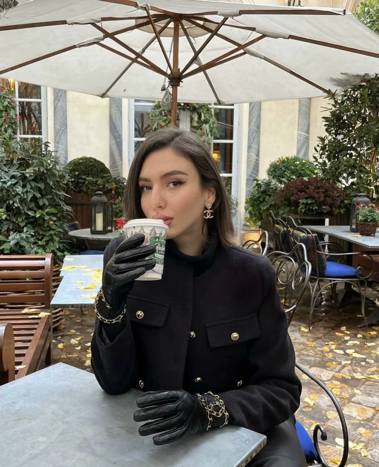 Wholesale Cross-Border Amazon Autumn Winter New Women's Fashion Small Fragrance Style Button Decor Short Blazer B88646