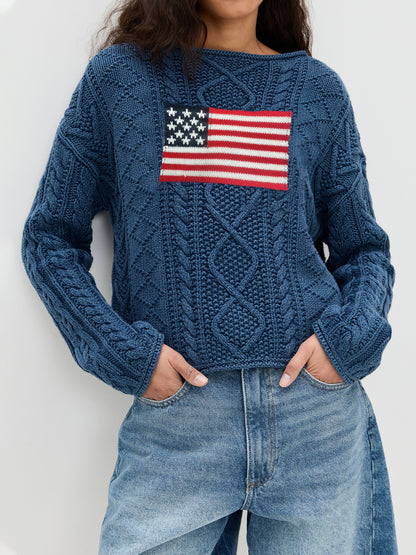 Sultyra American Flag Sweater