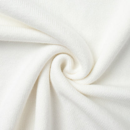 Cross-Border2025Hot-Selling European and American Style Autumn Winter Solid Color High Neck Knitted Sweater Loose Slimming Versatile Knitted Sweater for Women