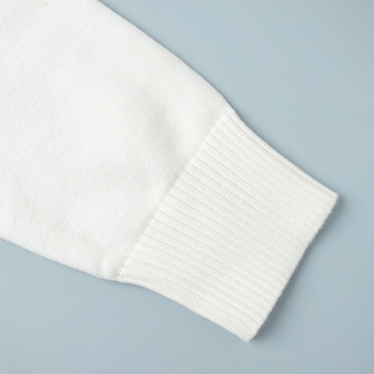 Cross-Border2025Hot-Selling European and American Style Autumn Winter Solid Color High Neck Knitted Sweater Loose Slimming Versatile Knitted Sweater for Women