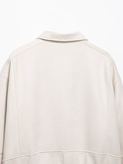 Cross-border Wholesale European and American Style2025Autumn and Winter Fashion Turn-Down Collar Suede Texture Loose Flight Jacket for Women A6