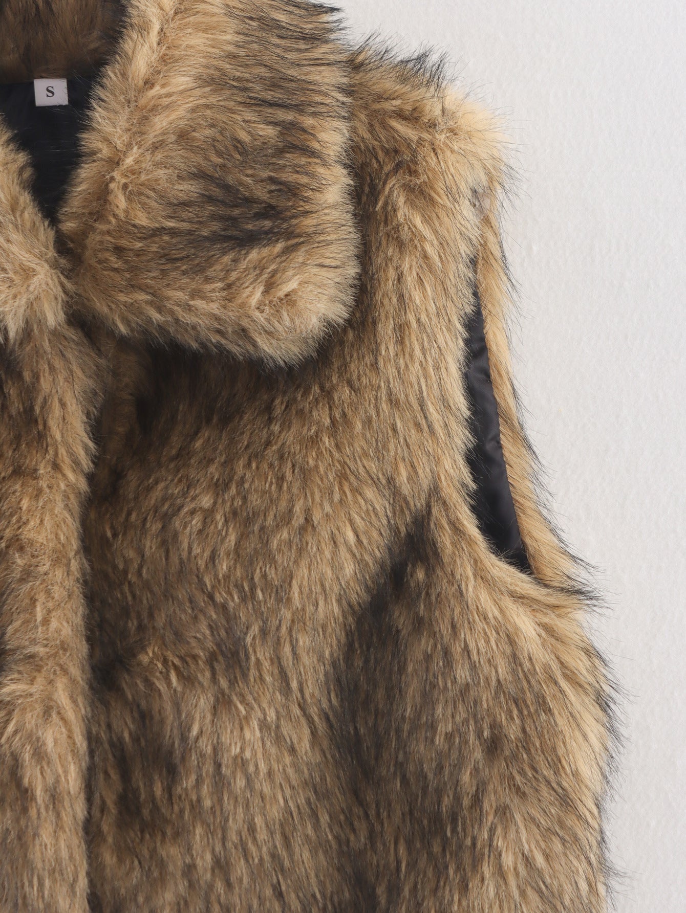 Cross-border women's clothing2025Autumn New Casual Street Fashion Vest Faux Fur Top