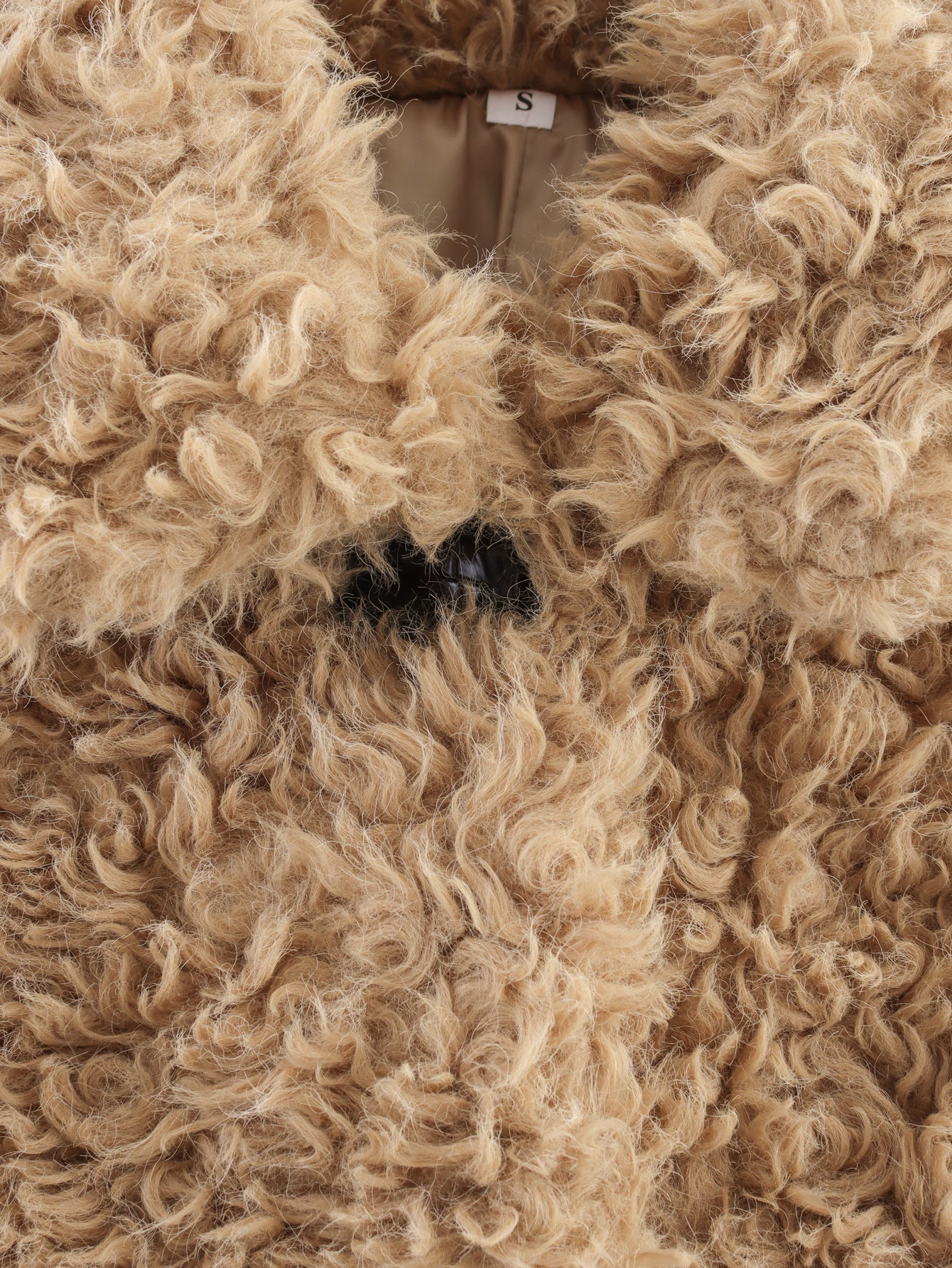 Cross-Border Foreign Trade Women's Clothing2025Winter European and American Style Turn-Down Collar Long Sleeve Single-Breasted Faux Fur Coat for Women A15076