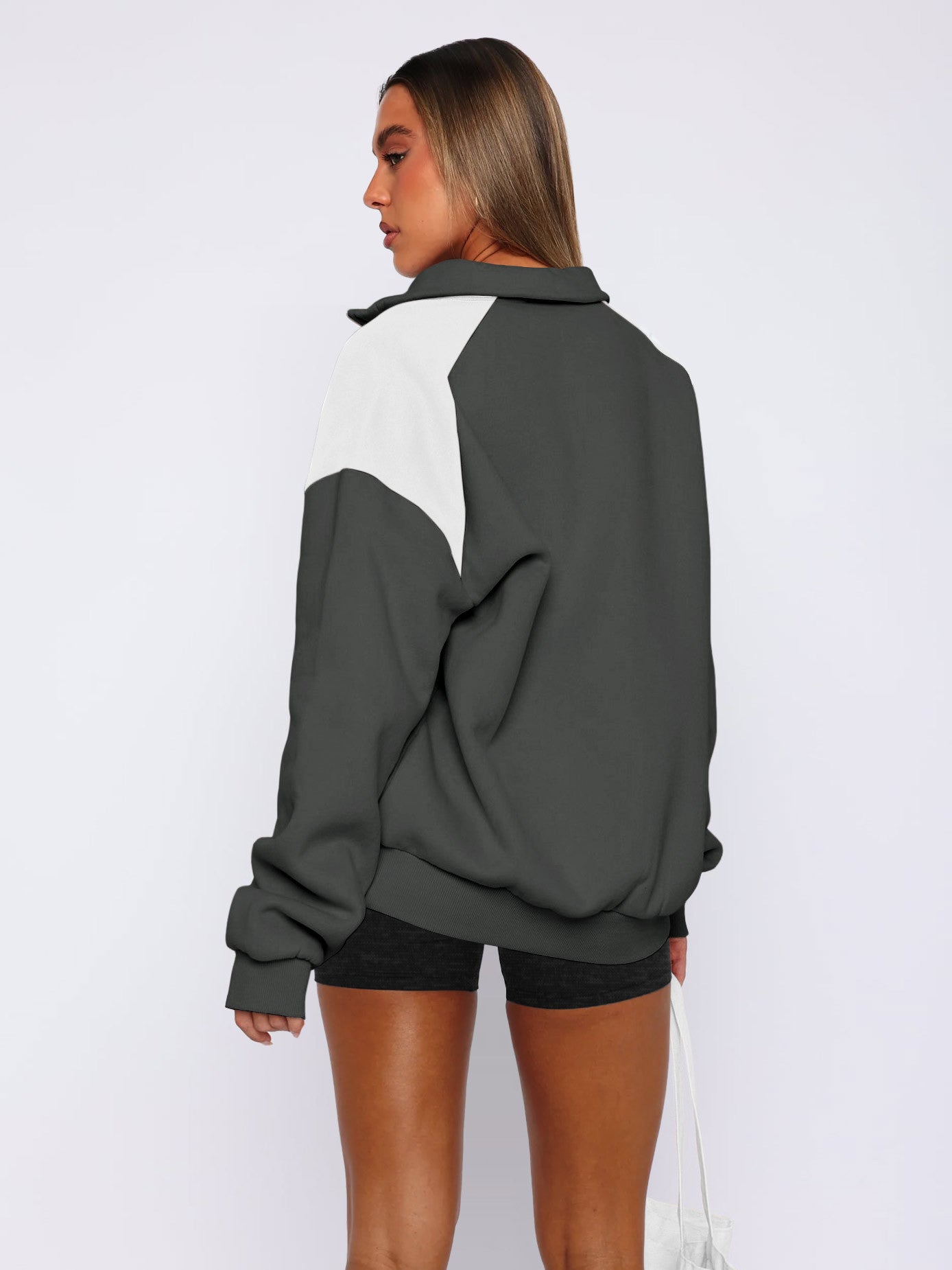 Sultyra polo Color-Block Zipper Baseball Jacket